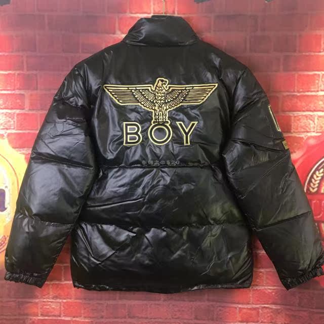 韩国官网代购 潮牌boy london 17年背后大鹰 棉服 男款