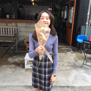 半高领套头修身打底衫