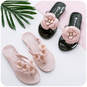 可外穿山茶花拖鞋