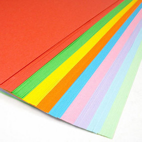 唯彩180g彩色平面卡纸 80g彩色复印纸 a4手工纸 儿童折纸 彩色纸