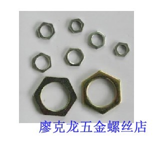 GB808薄六角螺母\/最薄 超薄 六角螺帽M8*1-M