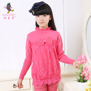 【图】红番薯2014秋装<em>大女童套</em>头毛衣圆领蕾