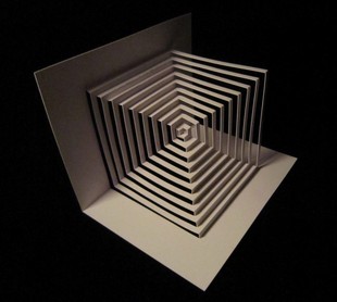 折纸立体手工纸雕创意贺卡模型建筑空间构成作业美术教具电子图纸