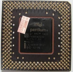 古老cpu 炼金cpu 收藏cpu intel pentium mmx 586 cpu