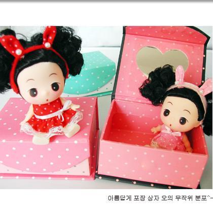 正品韩国进口可爱冬已 Ddung 迷糊娃娃11cm 摆件特别版小兔