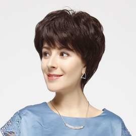[女性短假发真发]评价 女性假发怎么样