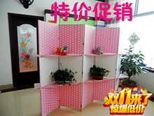 藤编折叠移动yy主播背景隔物架屏风帘隔断茶楼酒店卧室客厅 新款