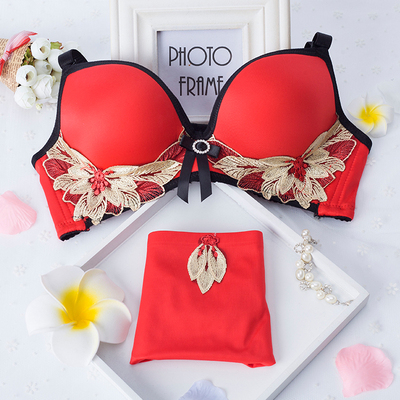 6cm加厚蝴蝶公主馒头杯内衣无钢圈聚拢无痕刺