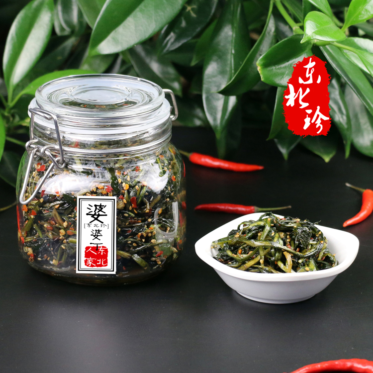 东北正宗延边朝鲜族新鲜手工婆婆丁蒲公英泡咸菜袋瓶罐装特价包邮