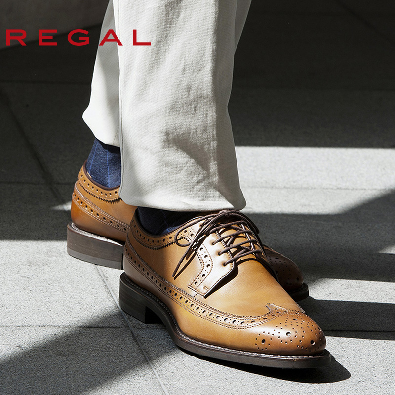 REGAL\/丽格商务正装办公男士固特异皮鞋日本