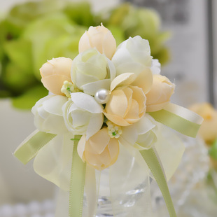 伴娘手头腕花韩式姐妹团影楼胸花婚礼结婚手腕花广场舞特价手花