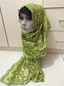 包邮长治伊光穆斯林用品新款特价长头巾伊斯兰女士精品亮片长盖头