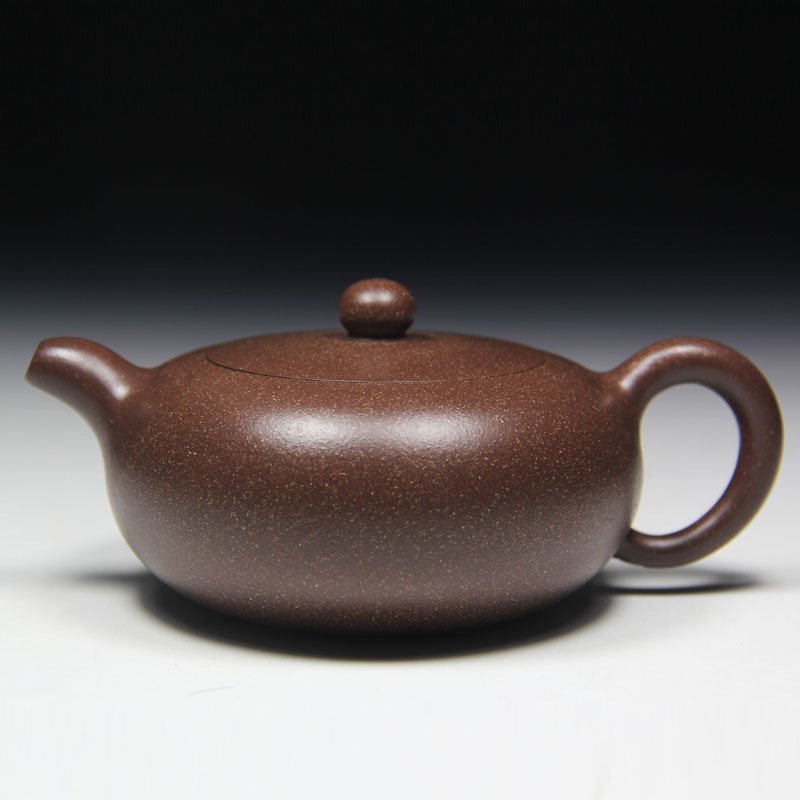 特价宜兴紫砂壶茶壶名家胡艳霞纯全手工正品原矿七星砂朱泥扁玉