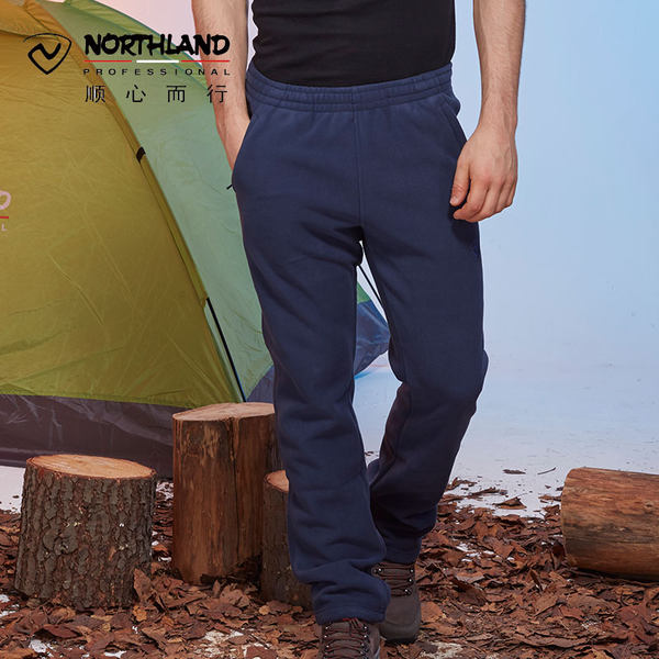 诺诗兰NORTHLAND秋冬户外男抓绒裤加绒加厚保暖运动长裤GF045987