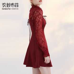 伴娘服长款2016新款显瘦蓝色V领修身气质优雅