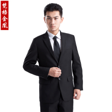 酒店银行经理工作服商务西装 面试结婚伴郎套装 职业西服修身 男士