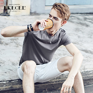 夏季青年短袖t恤2件装