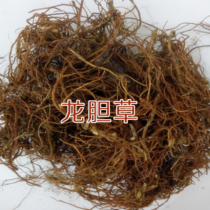 天然野生草药 龙胆草 龙胆 苦胆草 胆草 正品 可打粉500g
