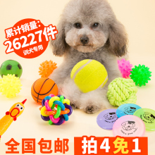宠物小狗狗玩具球发声磨牙耐咬训练泰迪比熊幼犬猫玩具用品狗咬胶
