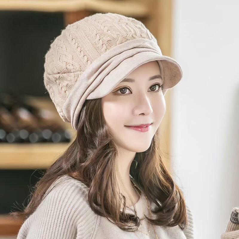 正品[贝雷帽毛线帽]毛线编织贝雷帽视频评测 毛