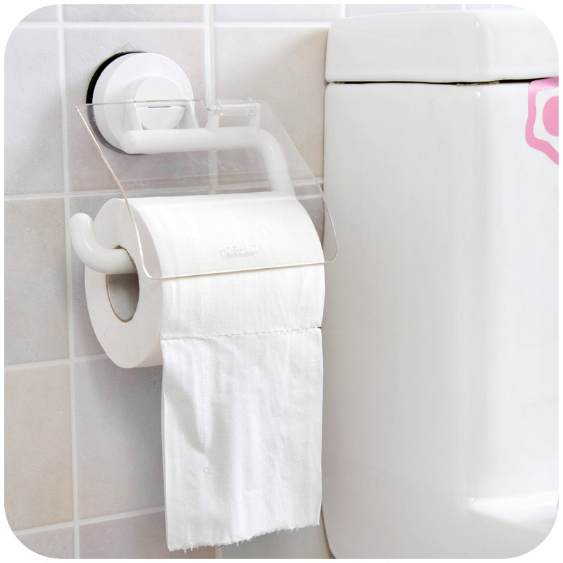 吸盘纸巾架厨房用纸置物架创意卫生间卷纸架厕所免打孔卫生纸挂架