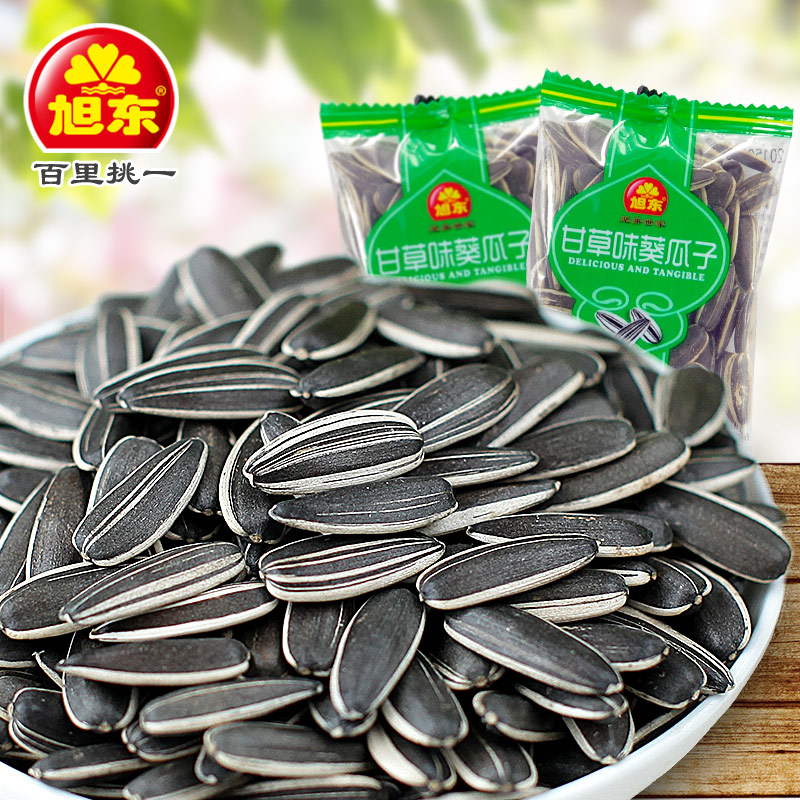 旭东小包装香瓜子500g甘草休闲零食坚果炒货葵瓜子仁脆葵花籽批发