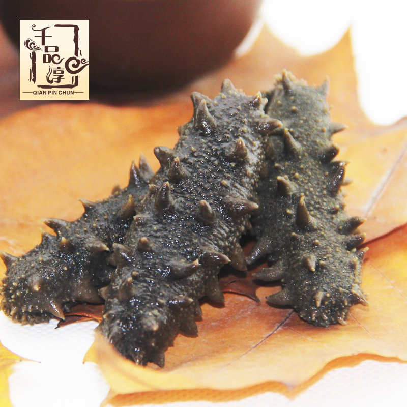 千品淳 大连野生盐渍海参干货 原产地半干辽参刺参50g