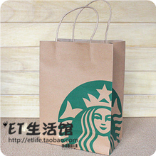 限量经典 美人鱼logo 纸袋 原装 starbucks 代购 正品 星巴克杯子专用