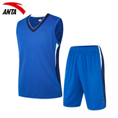 夏季比赛篮球套透气吸汗背心专业比赛服 ANTA安踏篮球服套装