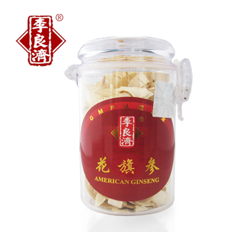 李良济 花旗参 西洋参片 加拿大西洋参切片 含片 参茶 50g/罐