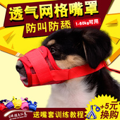 狗狗嘴套透气嘴罩防咬防叫防误食泰迪金毛大型犬小型犬可调节口罩