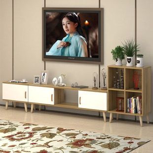 欧式茶几电视机柜组合小户型客厅现代简约北欧风格地柜家具客厅柜