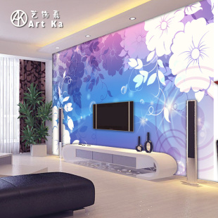沙发艺饰嘉无纺纸背景啤酒之恋大型蓝色客厅壁画墙墙纸墙纸电视卧室吧门头装修效果图图片