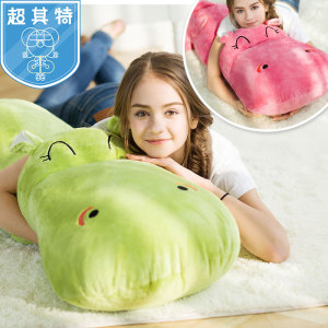 河马抱枕公仔毛绒玩具