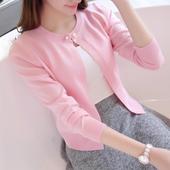 短款 百搭毛衣外搭小披肩 防晒衫 女开衫 新款 薄外套春秋装 针织衫