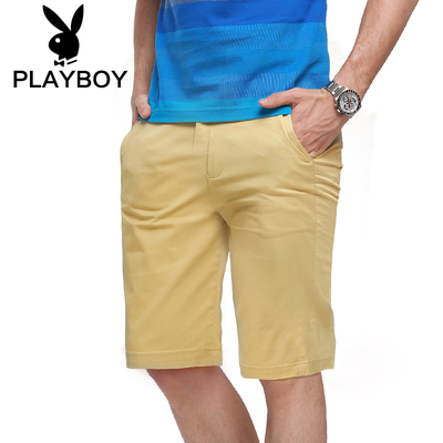 花花公子夏季男士休闲短裤男夏2016弹性休闲