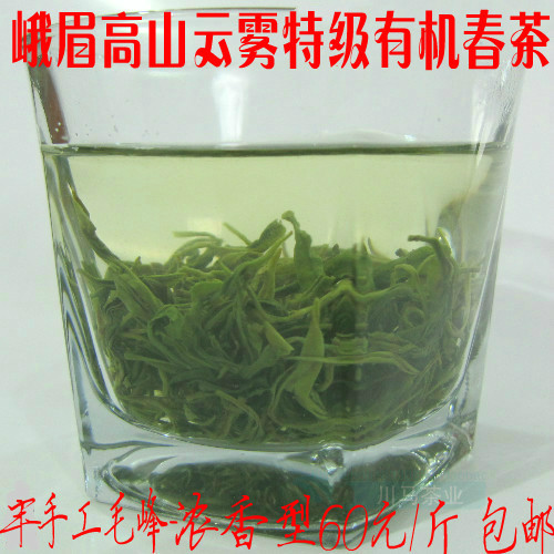 2016年新茶叶峨眉山特级高山云雾茶 春茶绿毛峰 日照充足绿茶包邮