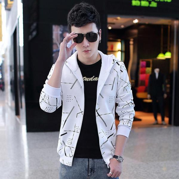 正品男卫衣 秋季<em>连帽开衫</em> 青少年外套韩版 修身