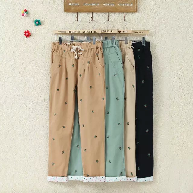 正品[松紧腰女裤长裤]松紧腰女裤裁剪图评测 松