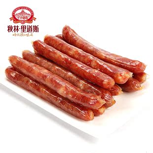 秋林里道斯 食品年货 哈尔滨特产 瘦肉肠 便携装零食 儿童肠80g*6