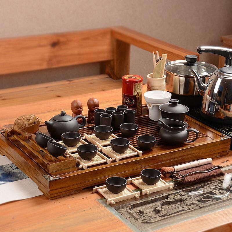 尚帝（shangdi）冰裂釉功夫茶具套装电热炉自动上水 台湾陶瓷 杯