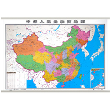 全国地图挂图 包邮 中国地图挂图1.1x0.8米2016年新版 防水 全国办公室通用 中国挂图亚光膜 中學地理 中国地图全图贴图挂图