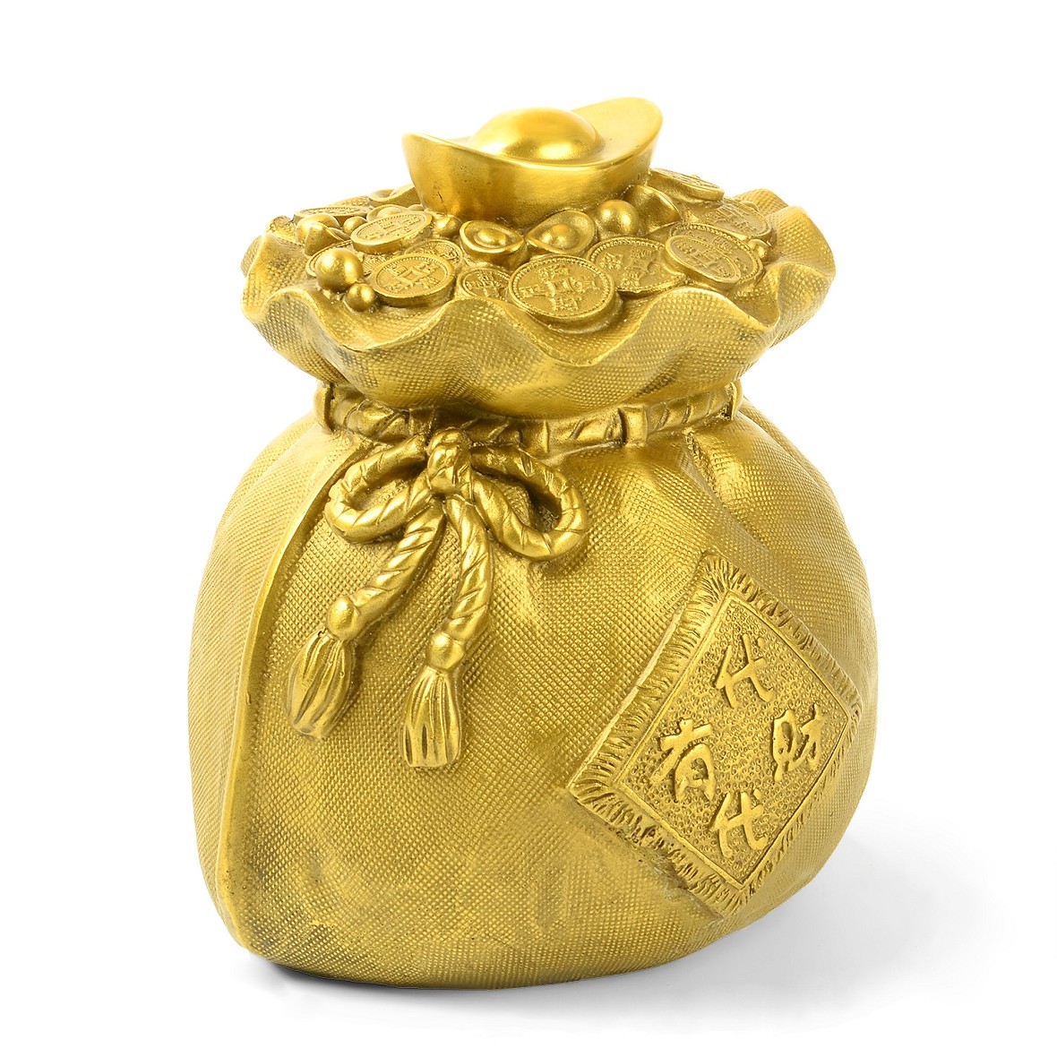 纯铜钱袋子摆件家居招财风水装饰工艺品金元宝代代有钱