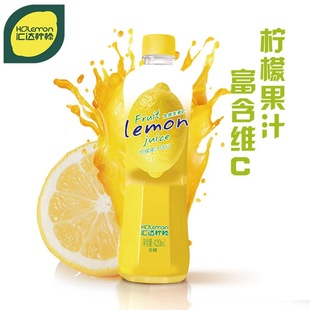 汇达柠檬水饮料420ml 柠檬果汁饮料批发整箱瓶饮料批发厂家直销