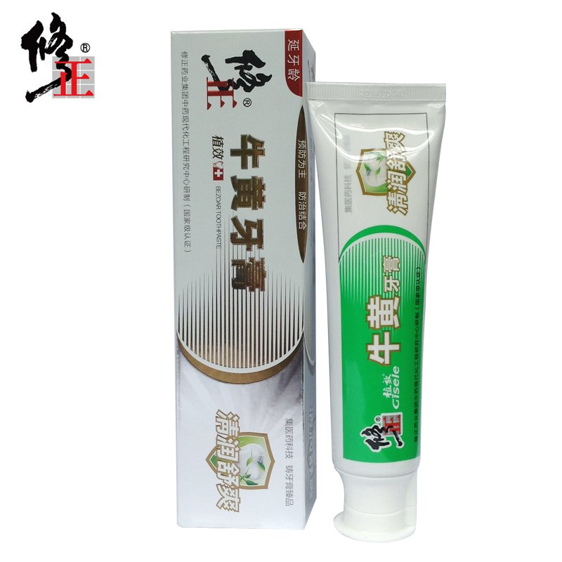 修正植效牛黄牙膏 清火舒爽