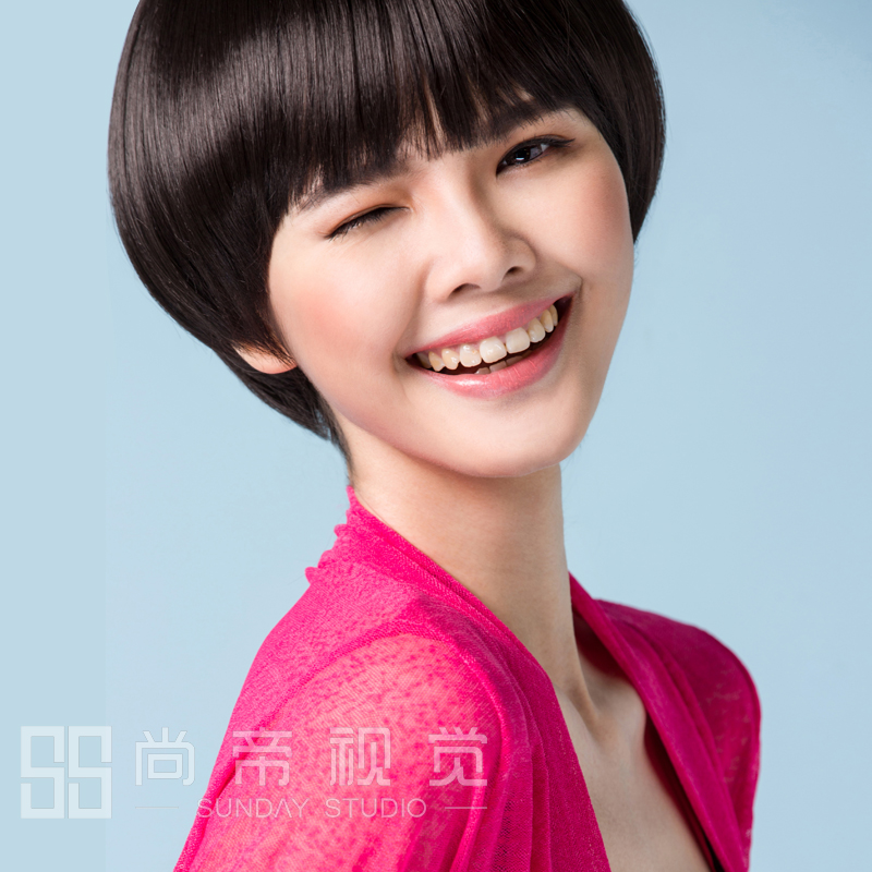 2016春夏国模 机灵笑眼 甜美棚拍大码女装针织尚帝摄影全包价小敏