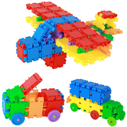 大颗粒塑料积木拼装组合儿童玩具 益智早教方