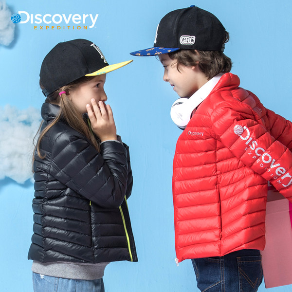 【冬】Discovery童装外套2017冬新男女童保暖儿童羽绒服DKC5134潣