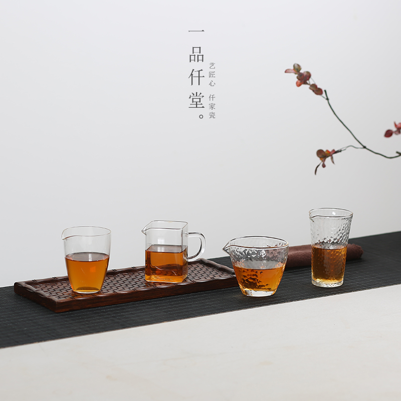 矩形公道杯玻璃台湾 加厚茶具耐高温玻璃透明大号容量茶海分茶器
