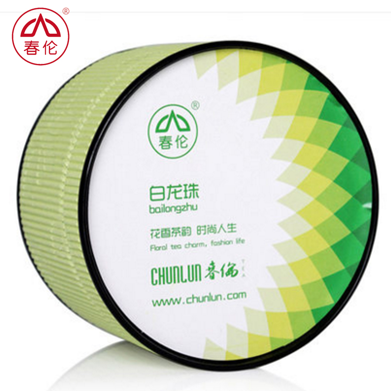 春伦名茶茉莉花茶特级茉莉白龙珠 珠状茶花茶叶 罐装 新包装